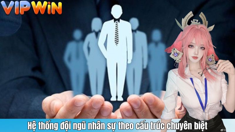 Hệ thống đội ngũ nhân sự theo cấu trúc chuyên biệt
