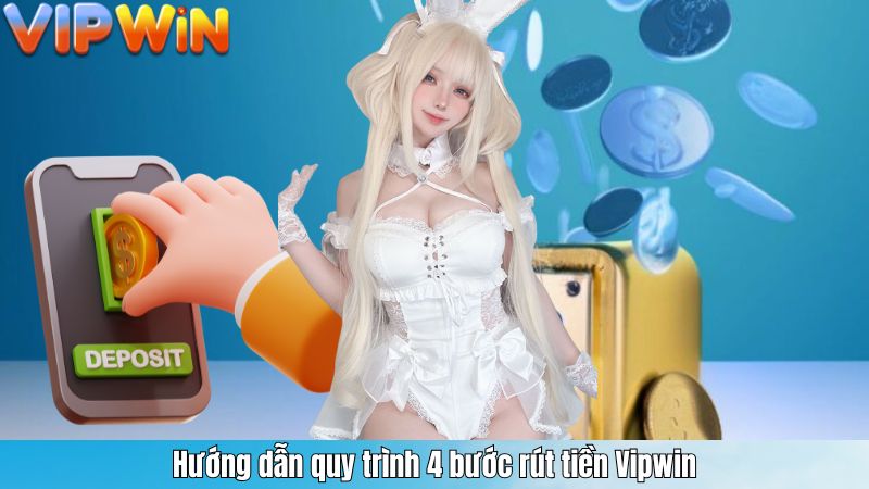 Hướng dẫn quy trình 4 bước rút tiền Vipwin